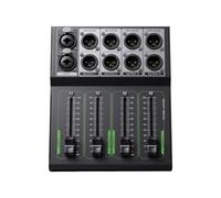 Nucelit Controlador de volúmenes pasivos de 4 canales con deslizadores individuales, no requiere energía para una distribución limpia de transmisión en ninguna configuración. Divisor de sonido