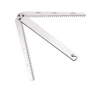 Nucelit Cortador de hierba de pesca dentado de acero inoxidable para quitar malas hierbas plegables para cortador acuático plegable