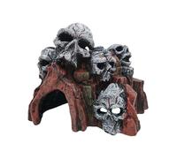 Nucelit Creativa simulación de calavera para acuarios, casa de peces, cueva, terrarios decorativos, decoración de paisajismo, hecha a mano, decoración de acuarios