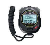 Nucelit Cronómetro deportivo profesional con pantalla LCD, resistente al agua, con cuerda, para deportes, cocina, temporizadores de cuerda