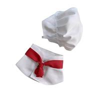 Nucelit Disfraces de Halloween para perros, gorro y capas, traje de chefs para perros pequeños, cosplay para fiestas de Halloween y disfraz blanco con foto