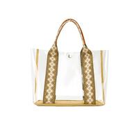 Nucelit Elegante bolso grande de PVC transparente para una organización sin esfuerzo y fácil de transportar en la vida cotidiana bolsa de almacenamiento transparente, a, Medium