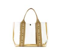 Nucelit Elegante bolso grande de PVC transparente para una organización sin esfuerzo y fácil de transportar en la vida cotidiana bolsa de almacenamiento transparente, b, Medium