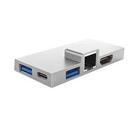 Nucelit Estación de acoplamiento para Surface 8/9/X Hub con RJ45, PD 100W y salida 4K USB C Hub