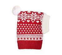 Nucelit Gorro de punto de Navidad para perro, mantiene a tu mascota caliente y a la moda en invierno, divertido y lindo accesorio de ganchillo para perro, gorro cálido para mascotas