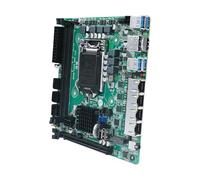 Nucelit ITX - Placa para CPU de 8ª 9ª generación 8 Ethernet PCIe X16 de 4 x 2,5 GB, memoria NVMe doble para tarjetas madre de copias de seguridad de datos