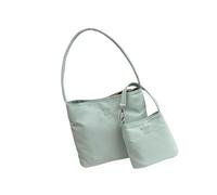 Nucelit Juego de 2 piezas de bolso de hombro de mano casual flexible de poliamida para uso inmune al agua, uso del pasajero, elegante adición de trabajo, bolsa de viaje inmune al agua