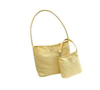 Nucelit Juego de 2 piezas de bolso de hombro de mano casual flexible de poliamida para uso inmune al agua, uso del pasajero, elegante adición de trabajo, bolsa de viaje inmune al agua