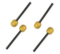 Nucelit Juego de 4 micrófonos falsos brillantes para amantes de la música, banda de rock y karaoke, noche de cumpleaños, celebraciones, presentadores de espectáculos de juegos, accesorios de micrófono