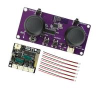 Nucelit Juego de módulos de servocontrol para servos de dirección de 180 grados, placa receptora remota de 2.4 G para proyectos de robot y modelo de coche con construcción de movimiento compacto