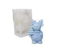 Nucelit Juego de silicona navideña para decoraciones de Navidad, renos y forma de árbol, actividades familiares, ciervos de Navidad