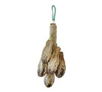Nucelit Juguete interactivo molar para pájaros que ayuda a mantener los picos, proporciona materiales divertidos y seguros, juguete para aliviar el aburrimiento para todos los loros de aves que