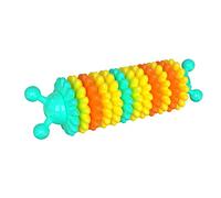 Nucelit Juguete molar para mascotas, forma de orugas, juguetes masticables flexibles, juguete de entrenamiento para perros, seguro y resistente, cepillo de dientes para mascotas