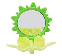 Nucelit Juguete para pájaros para jaula con soporte de posadera, tazas de alimentación, cuenco de agua para guacamayos, tortolitos, pinzones, canarios, pájaros con perca