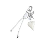 Nucelit Llavero con dije de teléfono, llavero único con colgante de corazón para bolso, mochila, bolsa de resina de mano, Model 1