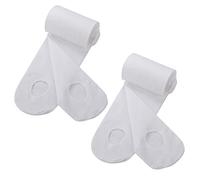 Nucelit Mallas de transición suaves con pies de ballet, convertibles, para adultos, niños, mujeres, niñas, medias para niñas y mujeres, Blanco con agujeros, M