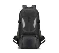 Nucelit Mochila impermeable de 60 litros para senderismo, camping, mochila de día de gran capacidad con múltiples compartimentos, frontal reflectante, bolsa de viaje de gran capacidad, Black