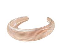 Nucelit Moda hacia adelante ligero acrílico geométrico iridiscente irregular cómodo brazalete accesorio forma irregular, talla única, como se describe
