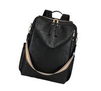 Nucelit Moderna mochila para mujer, elegante mochila escolar universitaria que ofrece comodidad y comodidad para la escuela y bolsa de viaje casual, Black, Medium