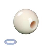 Nucelit Pelota de entrenamiento portátil para billar con agujero, herramienta de taco de billar, fácil de usar, con herramienta de agujero