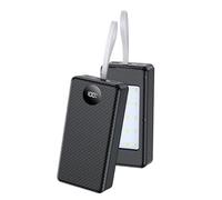Nucelit Power Case - Batería de 12 x 18650 con iluminación LED y protocolos de carga avanzados, carcasa de batería desmontable, soporte USB para móvil, PowerBanks