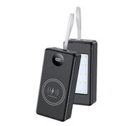 Nucelit Power Case - Batería de 12 x 18650 con iluminación LED y protocolos de carga avanzados, carcasa de batería desmontable, soporte USB para móvil, PowerBanks