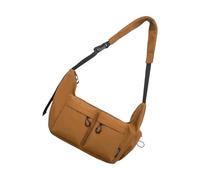 Nucelit Práctica bolsa de hombro de nailon para mujer, gran capacidad, casual, para uso diario y aventuras, bolsa de hombro grande de nailon, Brown, Medium