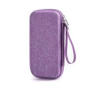 Nucelit Prácticos organizadores de medicamentos impermeables de EVA con compartimentos aislados para suministros de medicamentos, caja de medicina EVA fácil de transportar, Purple