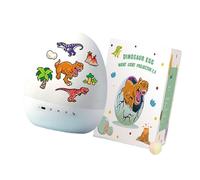 Nucelit Proyector de huevos de dinosaurio, luz giratoria de 360 grados, lámpara de ambiente para decoración de habitación, recargable por USB, luz nocturna para niños, diapositivas, caja de música