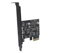 Nucelit Puerto USB 3.2 tipo C PCIe tarjeta compatible con velocidad de transferencia de 5 Gbps, ampliación de la conexión de computadora tipo C PCIe tarjeta adicional