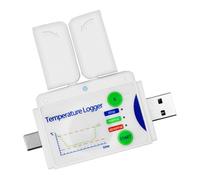 Nucelit Registrador de datos de temperatura PDF de un solo uso tipo C o grabadora de conexión USB 8640 puntos para cadena de frío