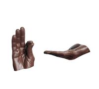 Nucelit Resins - Soporte para varillas de incienso con forma de mano humana con recogedor de cenizas para yoga, meditaciones y decoración del hogar, adornos para recoger cenizas