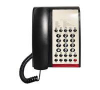 Nucelit Teléfono de escritorio moderno para hostelería con botones de acceso rápido y líneas ampliables con puerto de extensión