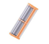 Nucelit Transparents - Batería externa 21700 de 6 secciones con pantalla digital y función de luz de camping para aventuras al aire libre, fuente de alimentación de crisis