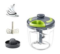 Nucelit Trituradora manual de alimentos de alta eficiencia, prensadora de ajos, cuerpo ABS, metal, ahorro de espacio, utensilios de cocina, molinillo de ajo