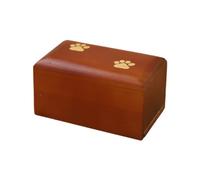 Nucelit Urnas para mascotas con huella de pata, cremación funeraria, caja pequeña, urna de madera, memoria amorosa, urna para mascotas, caja pequeña, urna de regalo para cenizas