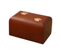 Nucelit Urnas para mascotas con huella de pata, cremación funeraria, caja pequeña, urna de madera, memoria amorosa, urna para mascotas, caja pequeña, urna de regalo para cenizas