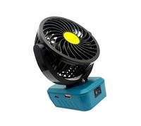 Nucelit Ventilador de refrigeración de 18 V que ahorra espacio con puerto de carga USB tipo C para BL1815, BL1830, BL1840, BL1845, BL1860, ventilador plegable denso de múltiples dispositivos