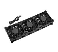 Nucelit Ventilador de refrigeración USB de 5 V y 120 mm para enrutador, módem, receptor, extractor, conducto, equipo de soldadura, refrigeración USB