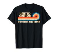 NUCLEAR ENGINEER Retro 70s 80s Sunset Stripe Camiseta