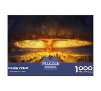 Nuclear Explosion-Mushroom CloudThe Puzzle De Madera Impermeable DIY Puzzle De 1000 Piezas para Adultos Desafiante Y Estimulante Rompecabezas para Adultos Juegos Educativos