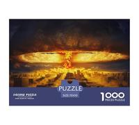 Nuclear Explosion-Mushroom CloudThe Puzzle De Madera Impermeable Puzzle De 1000 Piezas Regalos para Adultos Imposible Rompecabezas para Adultos Juegos De Puzzle Desafiantes
