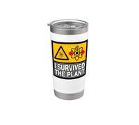 Nuclear Power Plant Worker I Survived The Plant Vaso térmico de acero inoxidable de doble pared