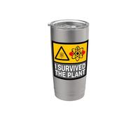 Nuclear Power Plant Worker I Survived The Plant Vaso térmico de acero inoxidable de doble pared
