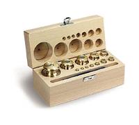 Núcleo - 354-8 con peso M2 1 g 50 g Feingedreht latón en caja de madera - 354-42