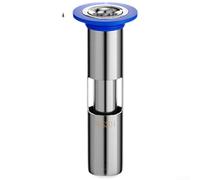 Núcleo de drenaje de piso de acero inoxidable 304, atrapador de pelo y bloque antiobstrucción de instalación rápida para baño, compatible con desagües de 32 a 53 mm (estilo de 32 mm de largo)