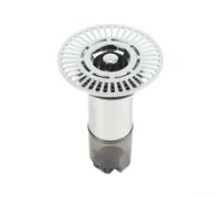 Núcleo de drenaje de piso de acero inoxidable extendido para ducha y bañera, trampa a prueba de olores 304 SS con sello de silicona multicapa, lima de pelo de gran tamaño (10 cm)