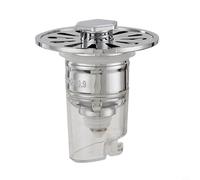 Núcleo de drenaje de suelo adecuado para 34 aberturas de drenaje de 40 mm con carcasa transparente o marrón para drenaje por gravedad estándar en múltiples lugares interiores (transparente)