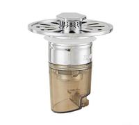 Núcleo de drenaje de suelo adecuado para 34 aberturas de drenaje de 40 mm con carcasa transparente o marrón para drenaje de gravedad estándar en múltiples lugares interiores (marrón)