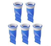 Núcleo de drenaje de suelo de silicona ajustable, válvula unidireccional de 40-50 mm para control antiolor y plagas, se adapta a desagües de baño y cocina, paquete de 5